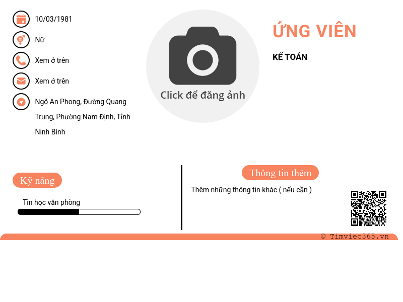 CV ứng viên