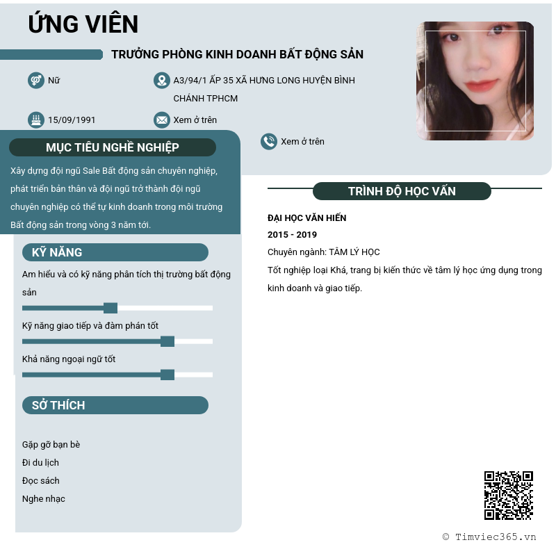 CV ứng viên