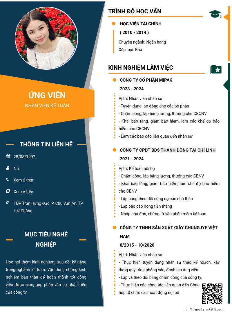 CV ứng viên