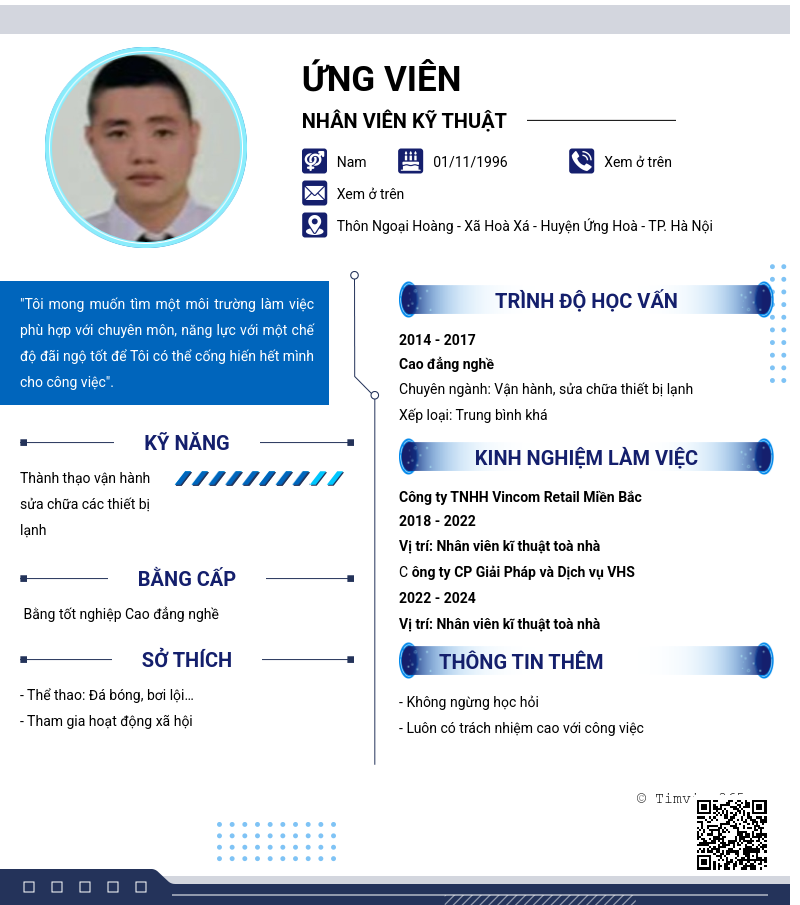 CV ứng viên
