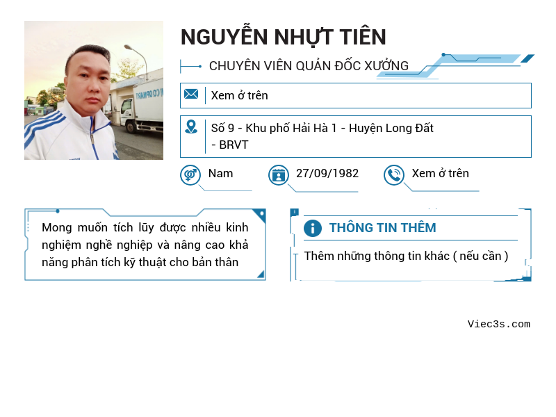 CV ứng viên