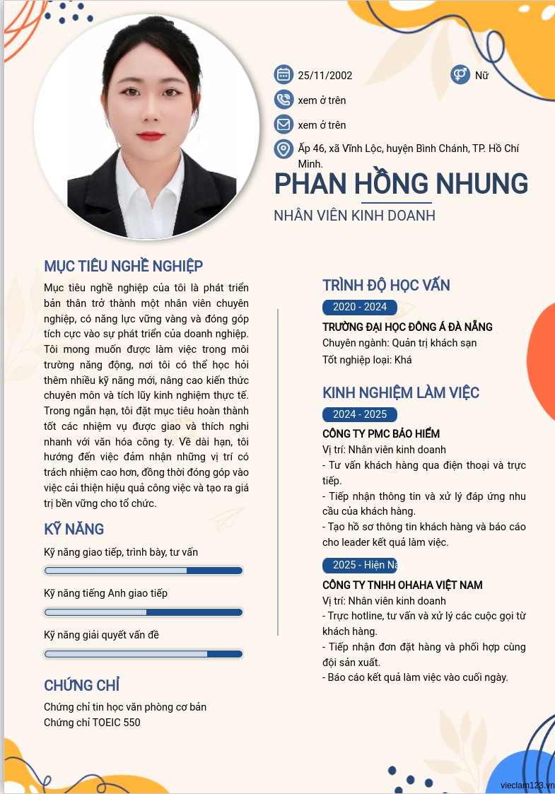 CV ứng viên