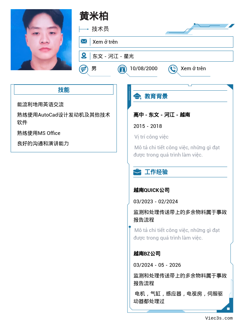 CV ứng viên