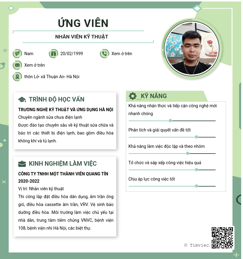 CV ứng viên