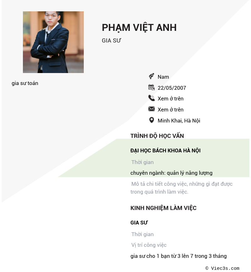 CV ứng viên