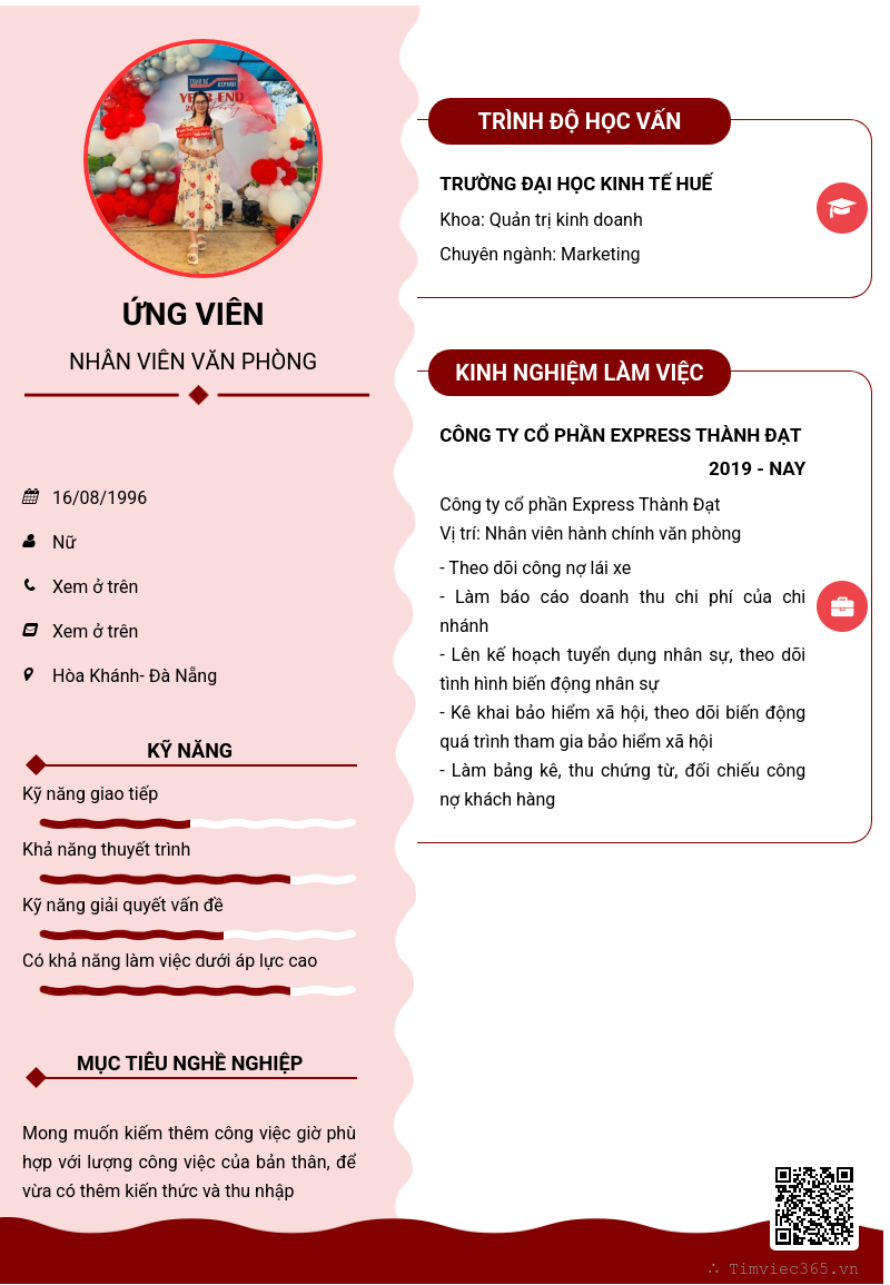 CV ứng viên