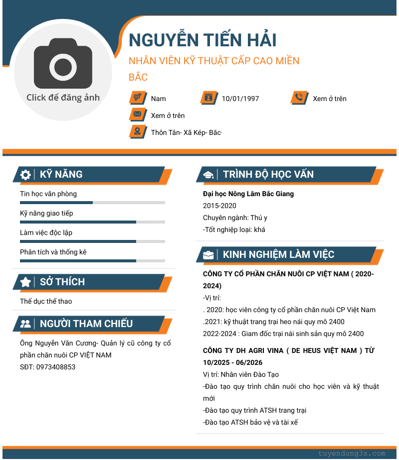 CV ứng viên