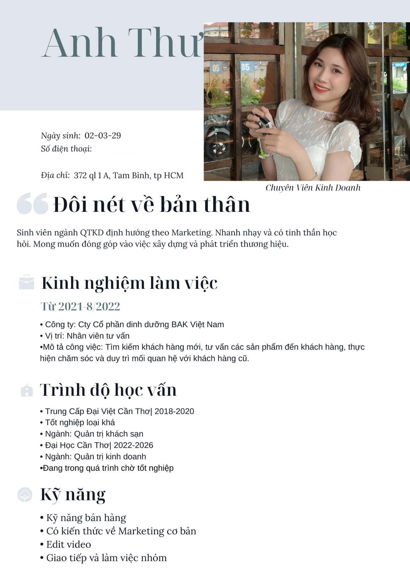 CV ứng viên