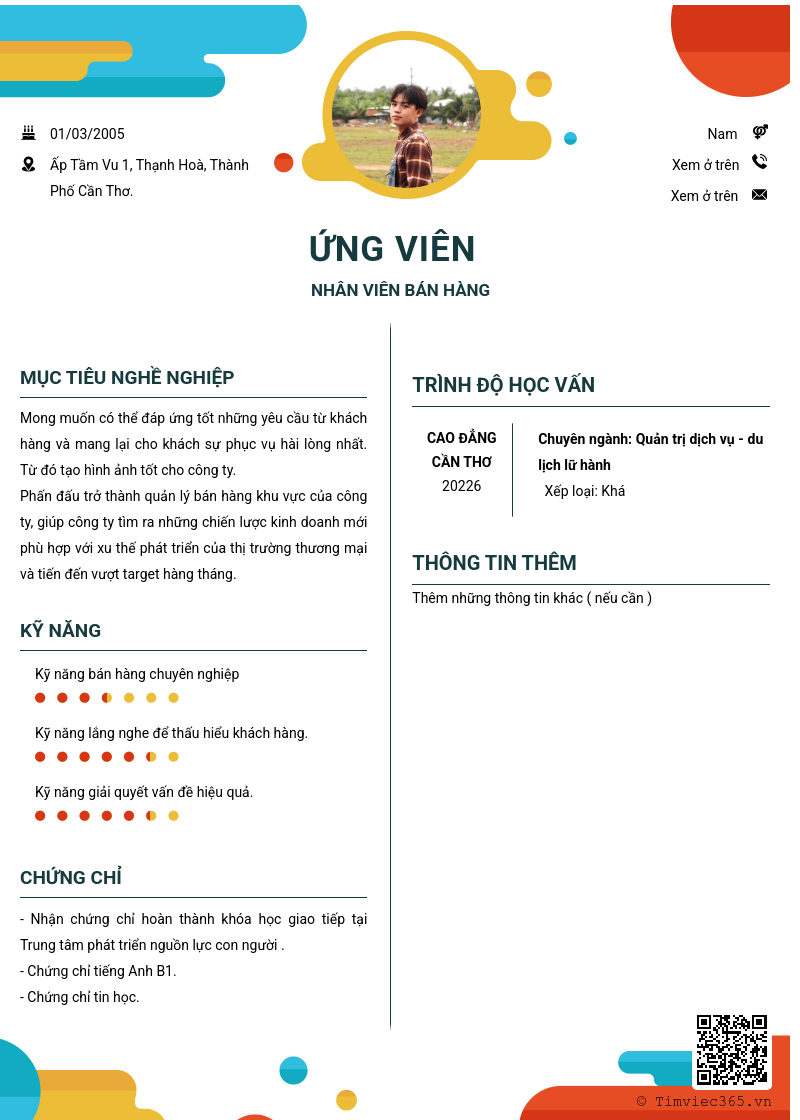 CV ứng viên