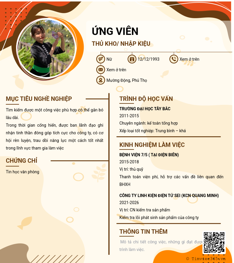 CV ứng viên