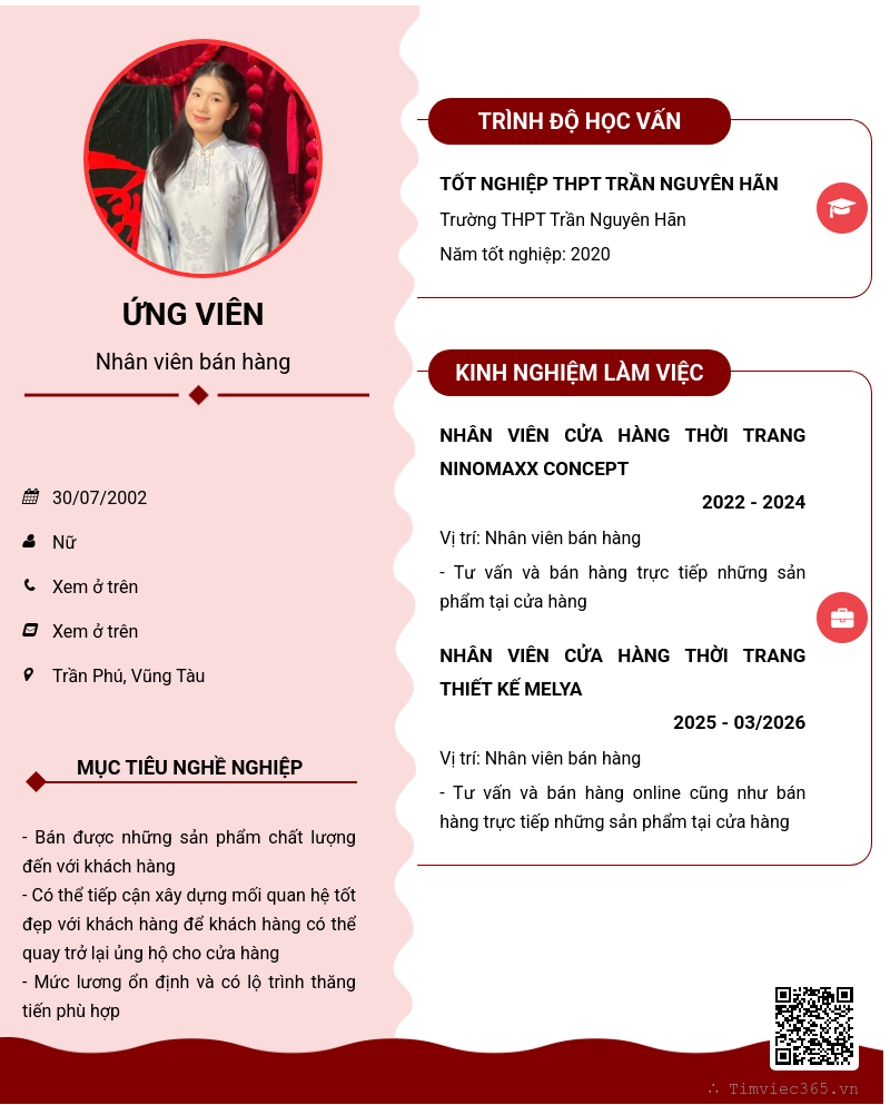 CV ứng viên
