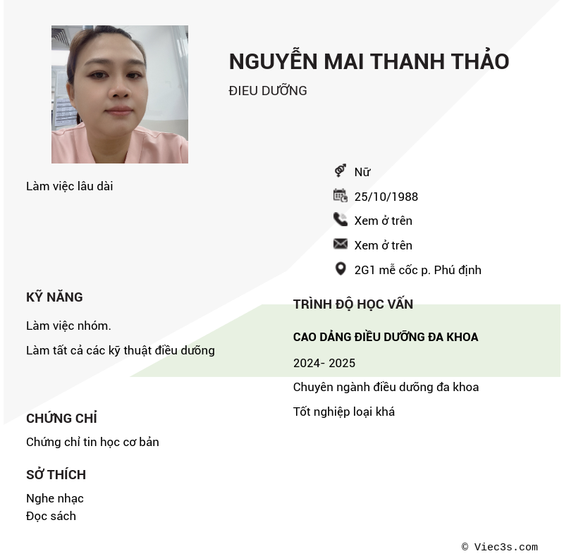 CV ứng viên