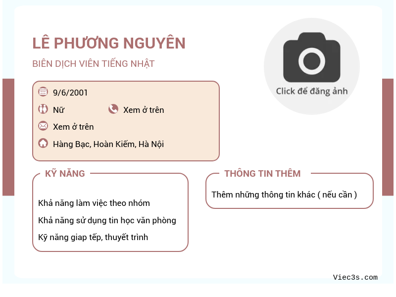 CV ứng viên