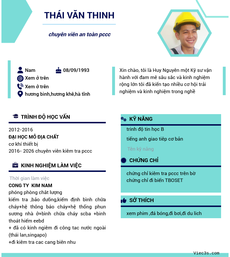 CV ứng viên