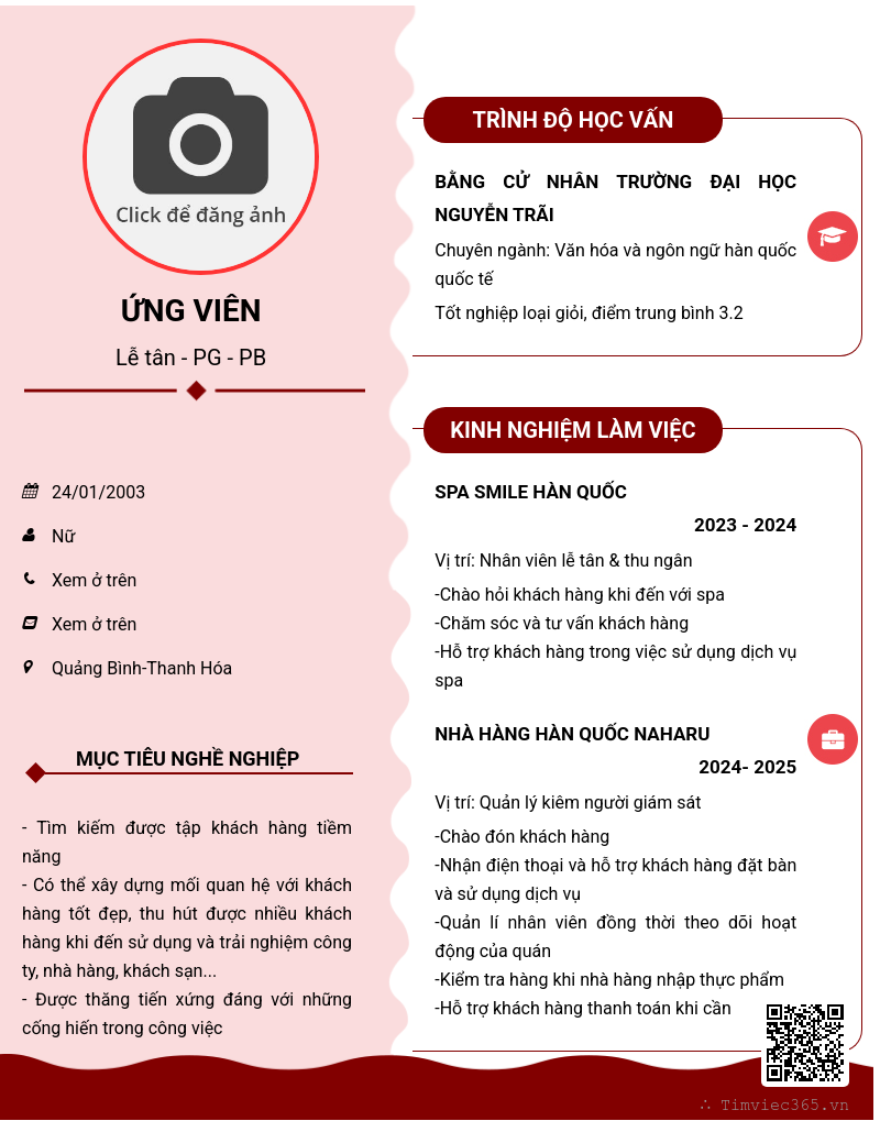 CV ứng viên