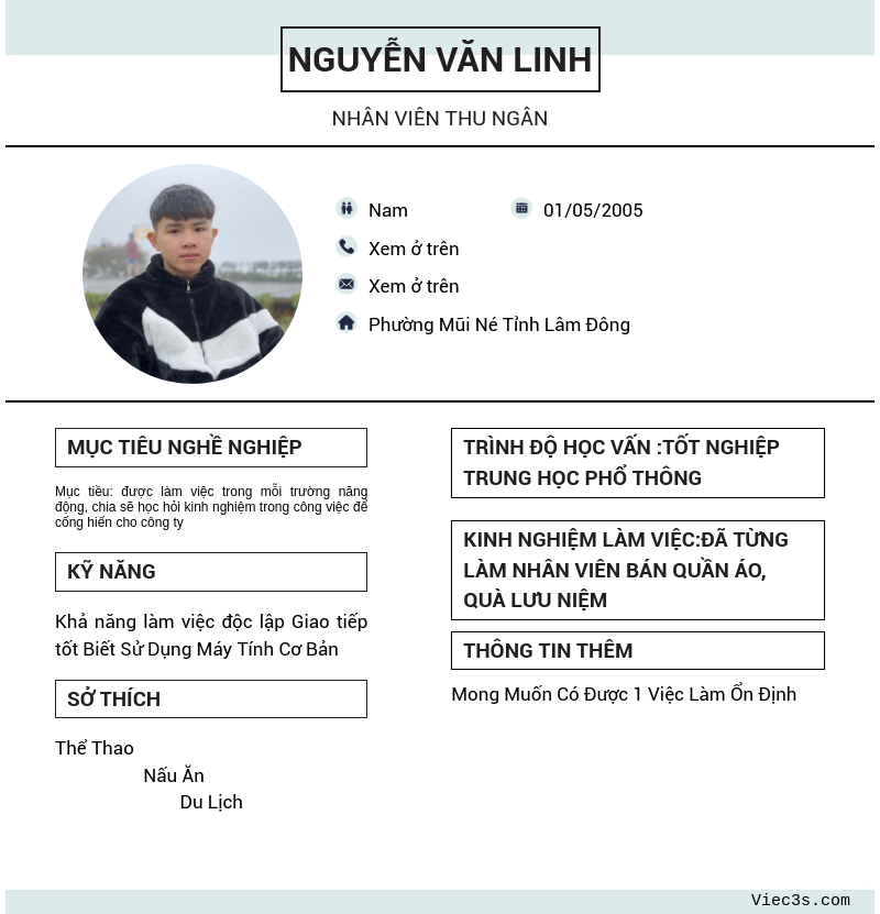 CV ứng viên