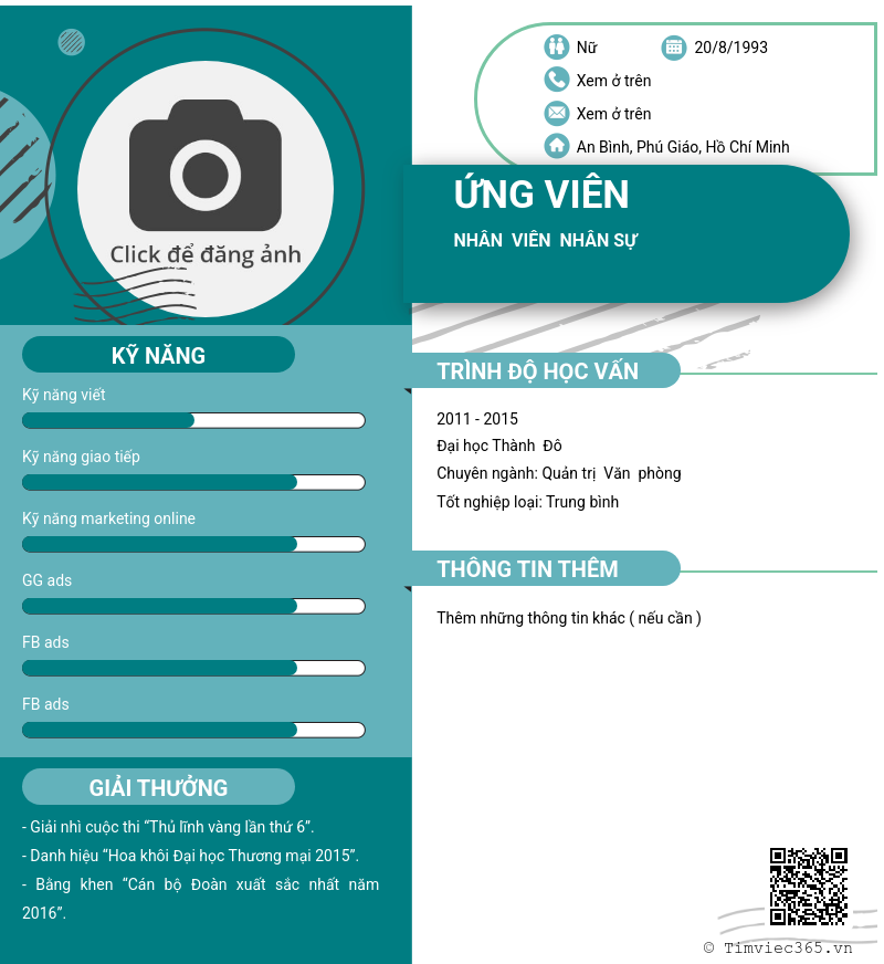 CV ứng viên