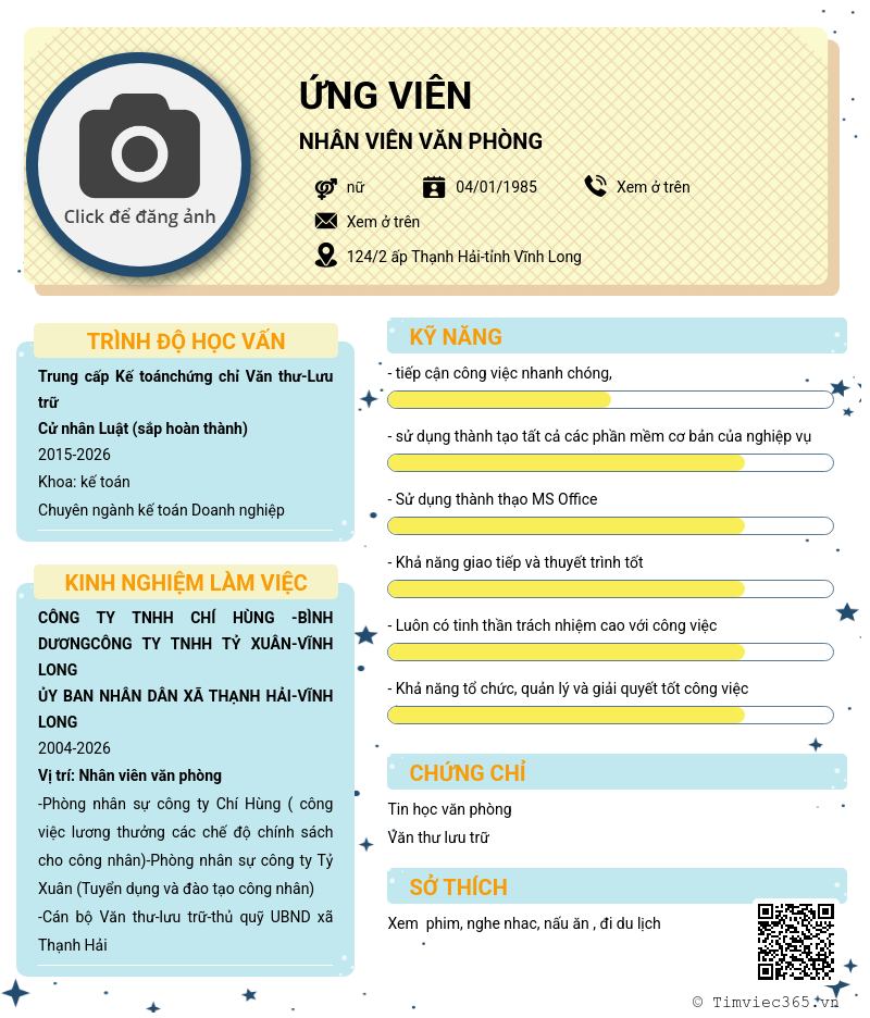 CV ứng viên