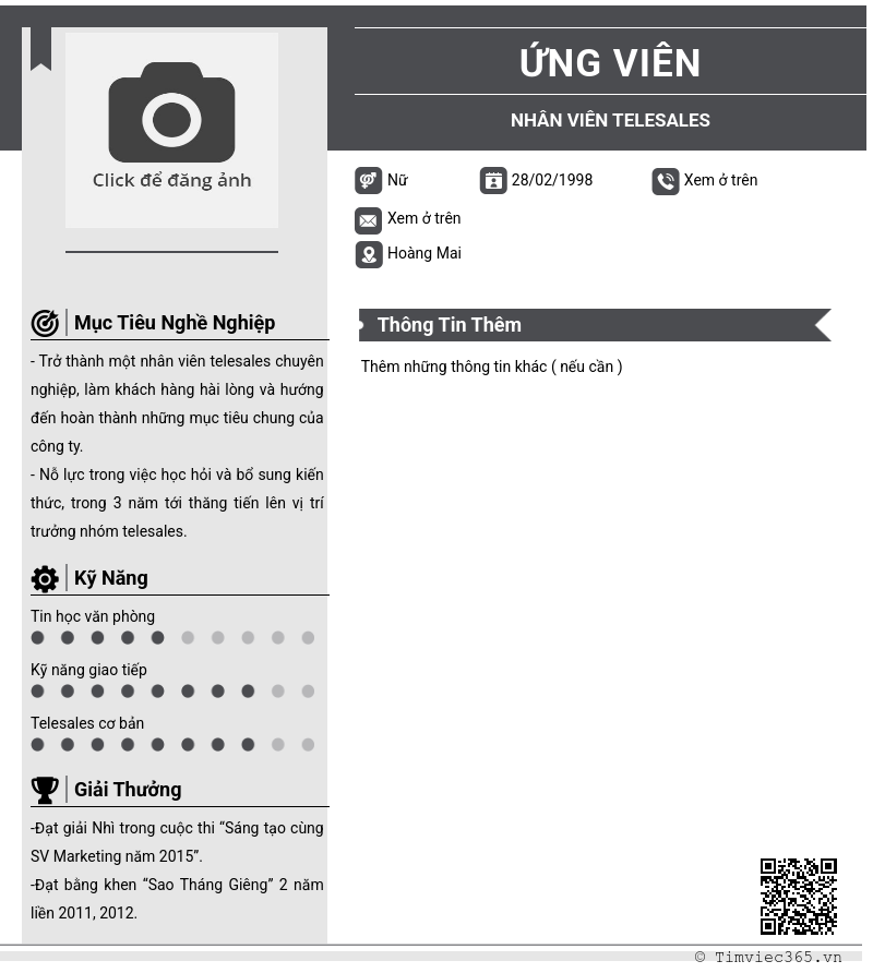 CV ứng viên