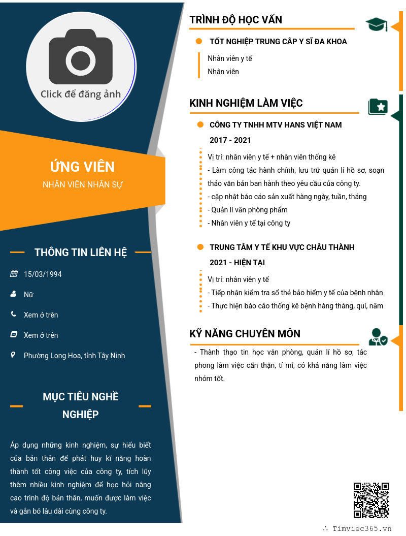 CV ứng viên