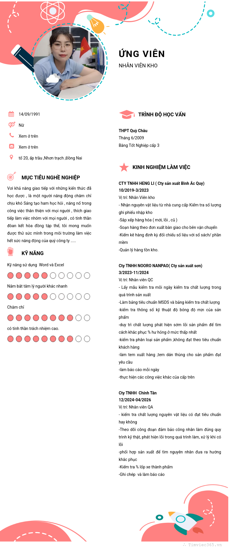 CV ứng viên
