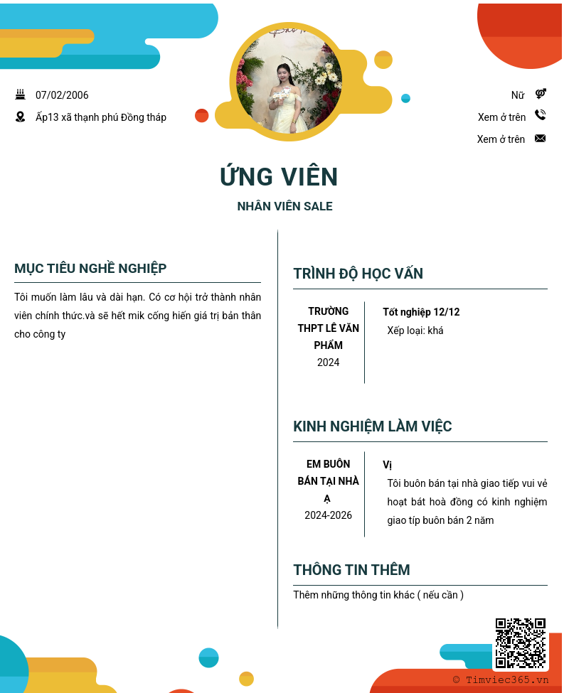 CV ứng viên