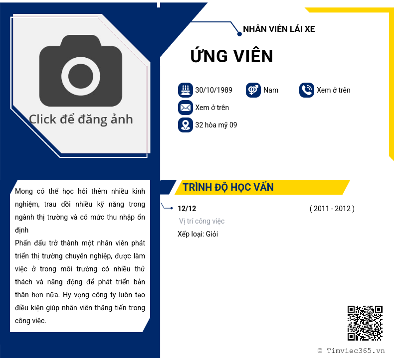 CV ứng viên