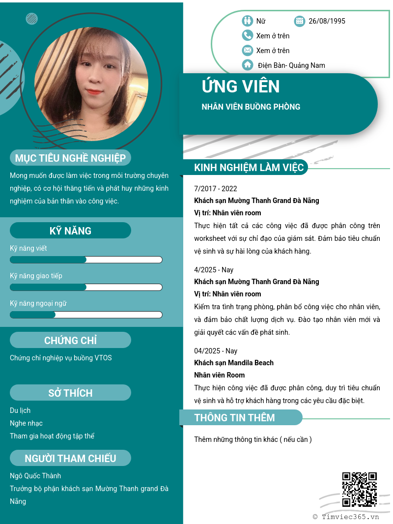 CV ứng viên