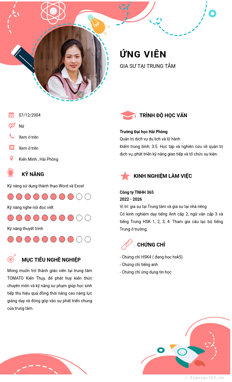 CV ứng viên