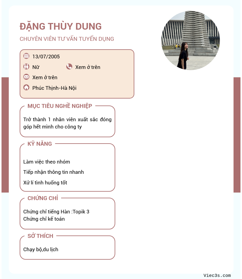 CV ứng viên