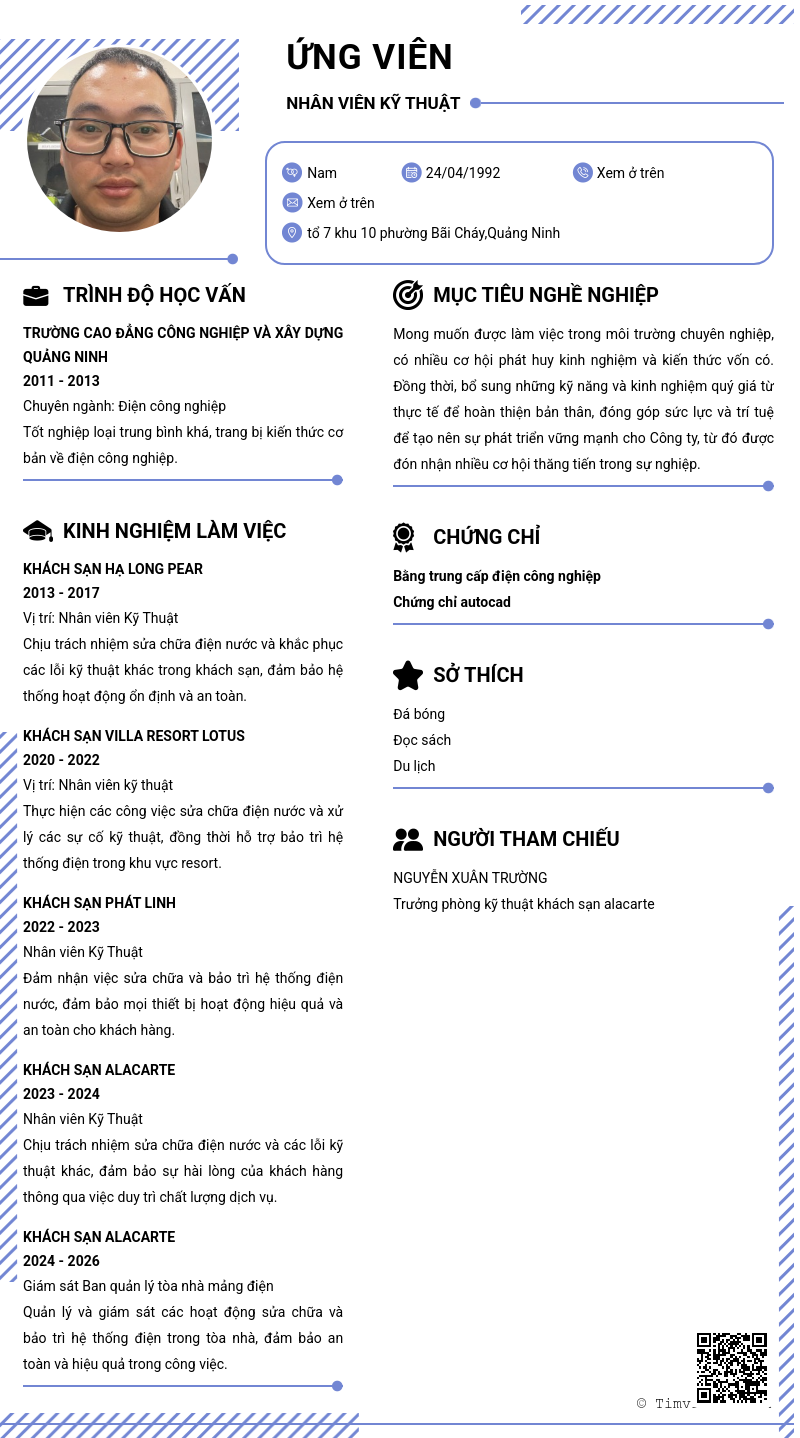 CV ứng viên