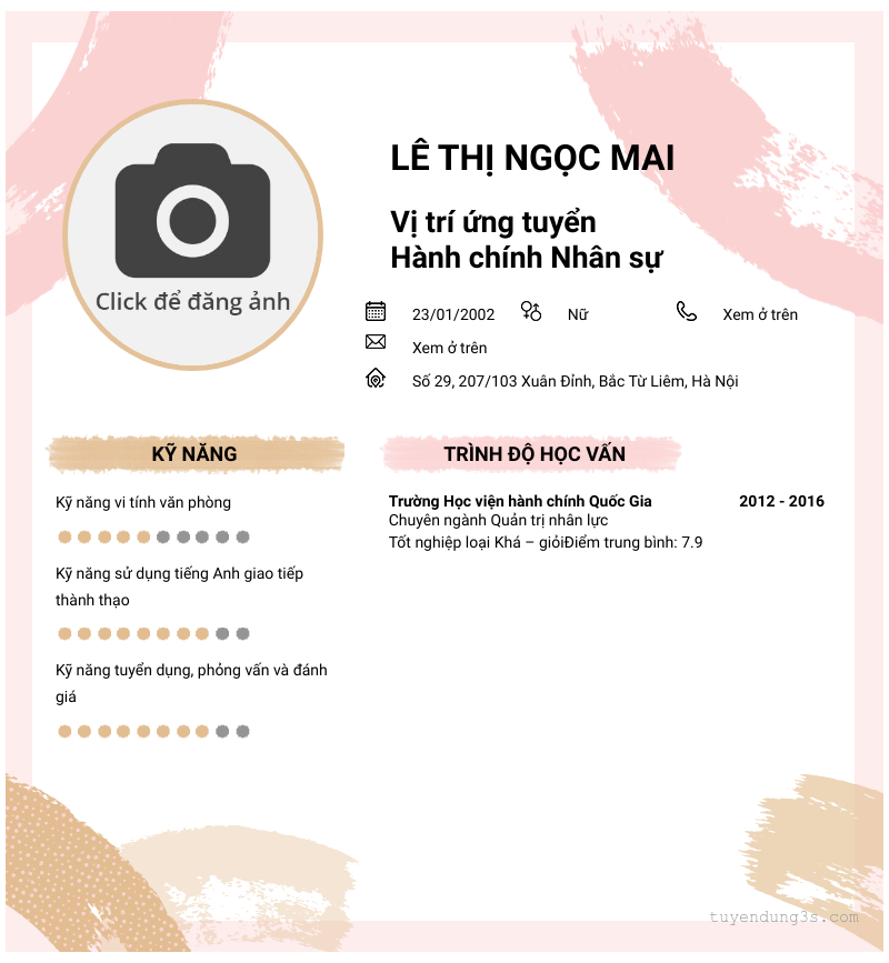 CV ứng viên