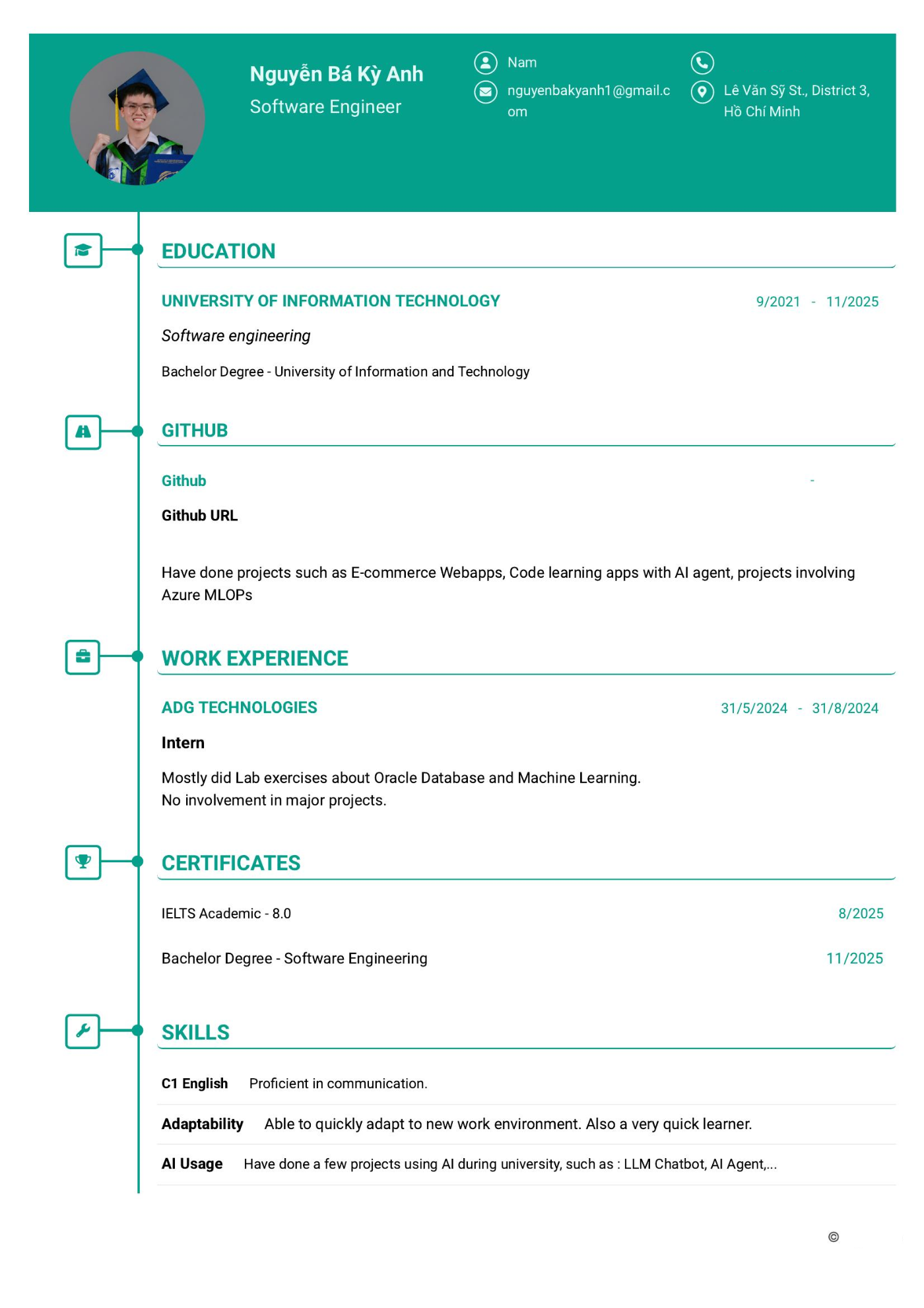 CV ứng viên