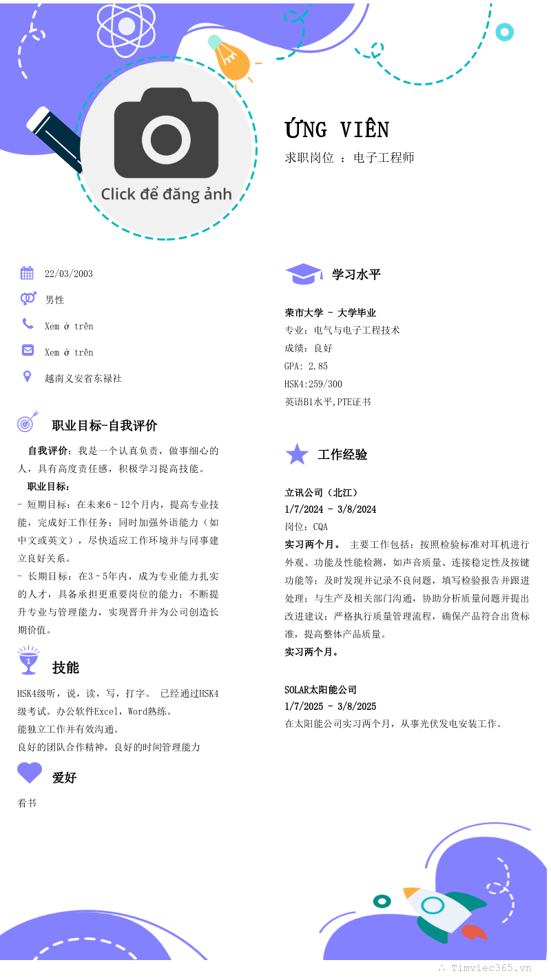 CV ứng viên
