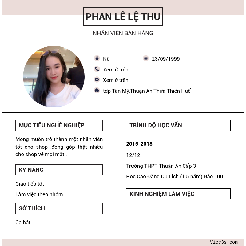 CV ứng viên