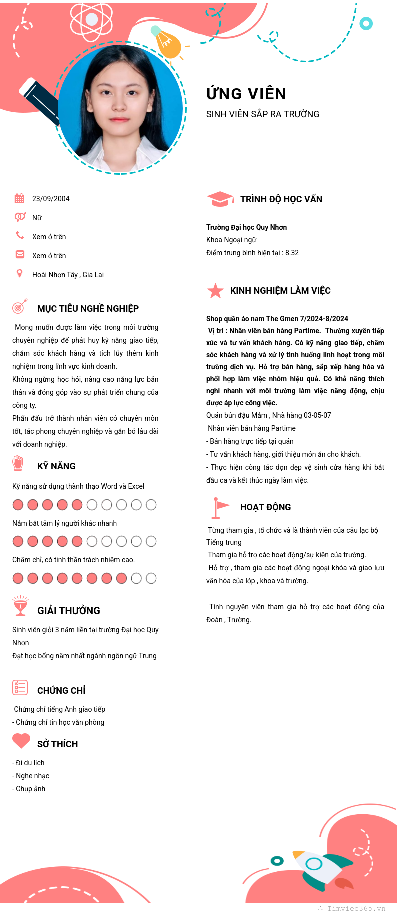 CV ứng viên