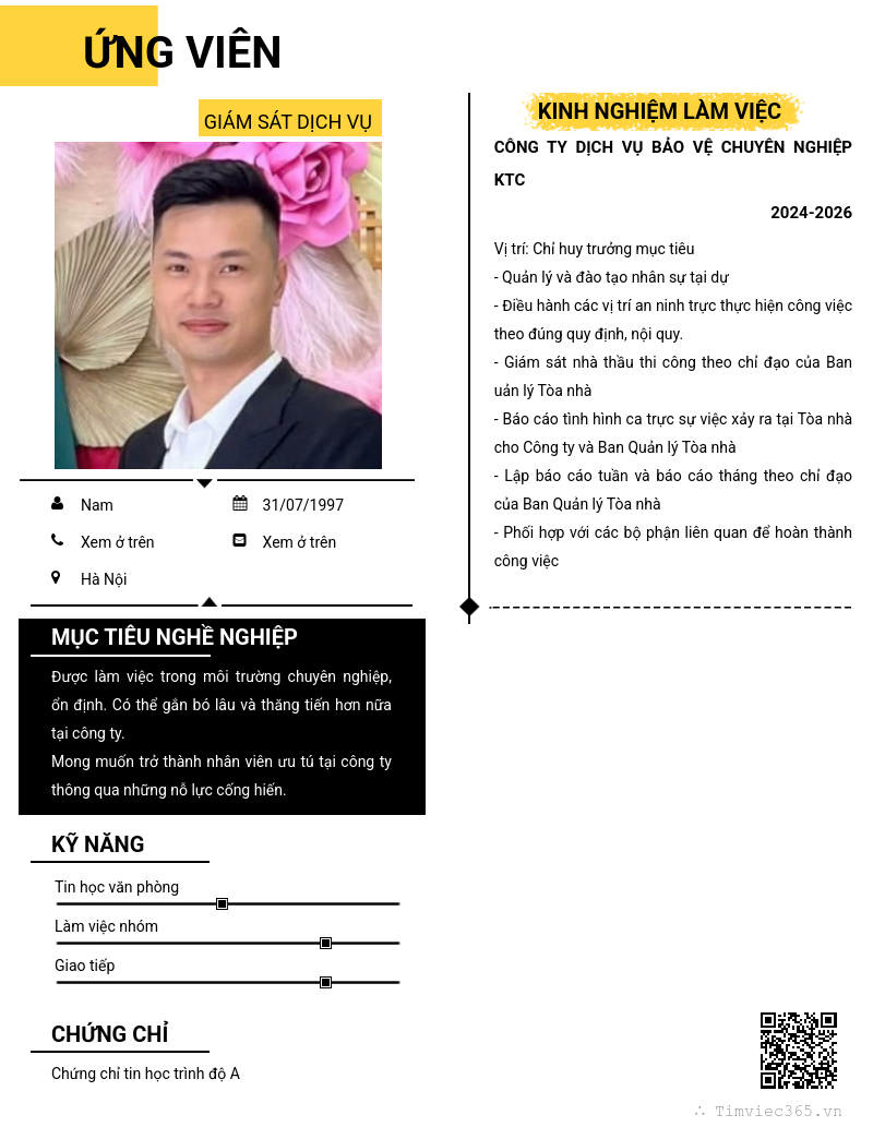 CV ứng viên