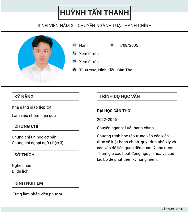 CV ứng viên