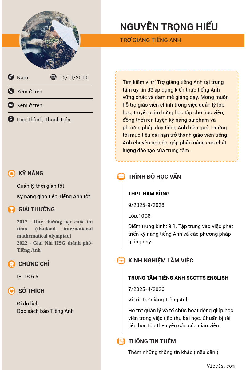 CV ứng viên