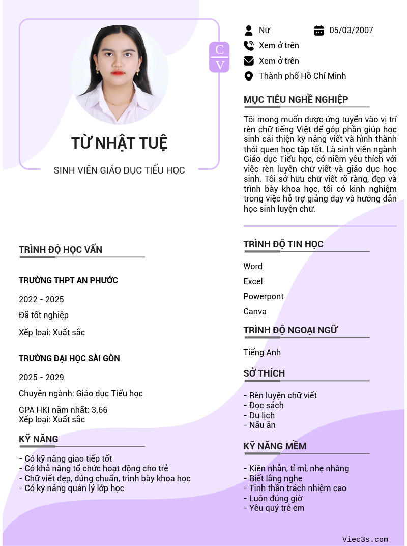 CV ứng viên