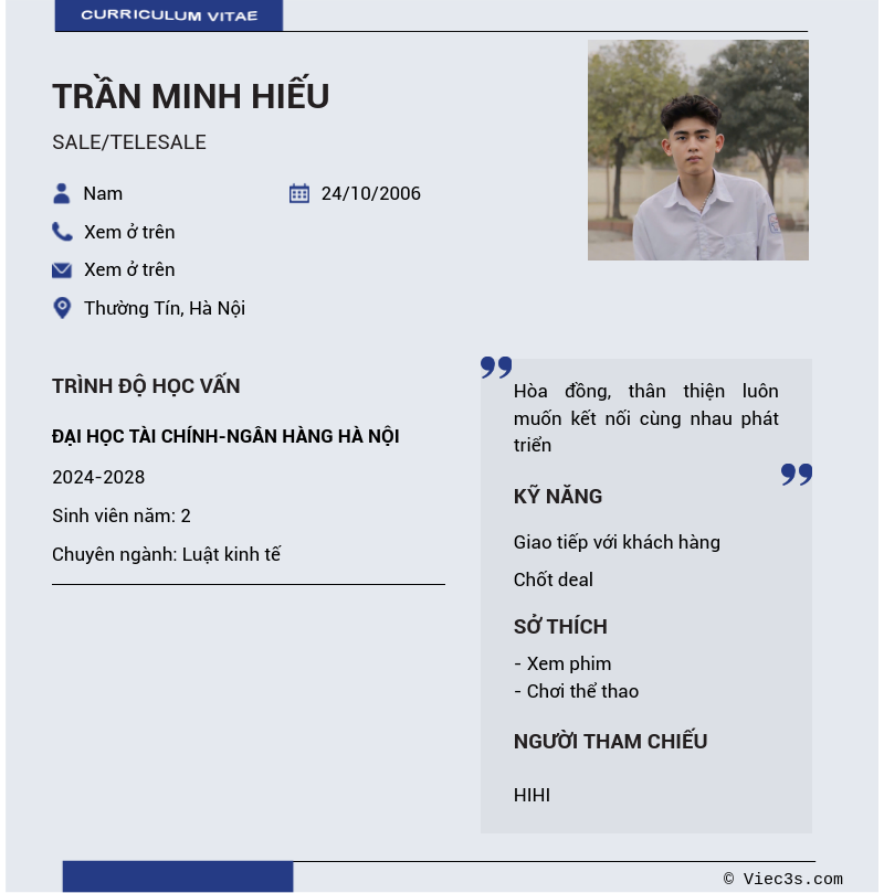 CV ứng viên