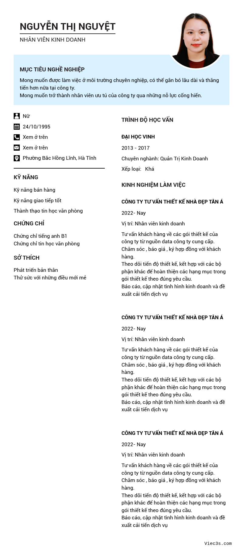 CV ứng viên