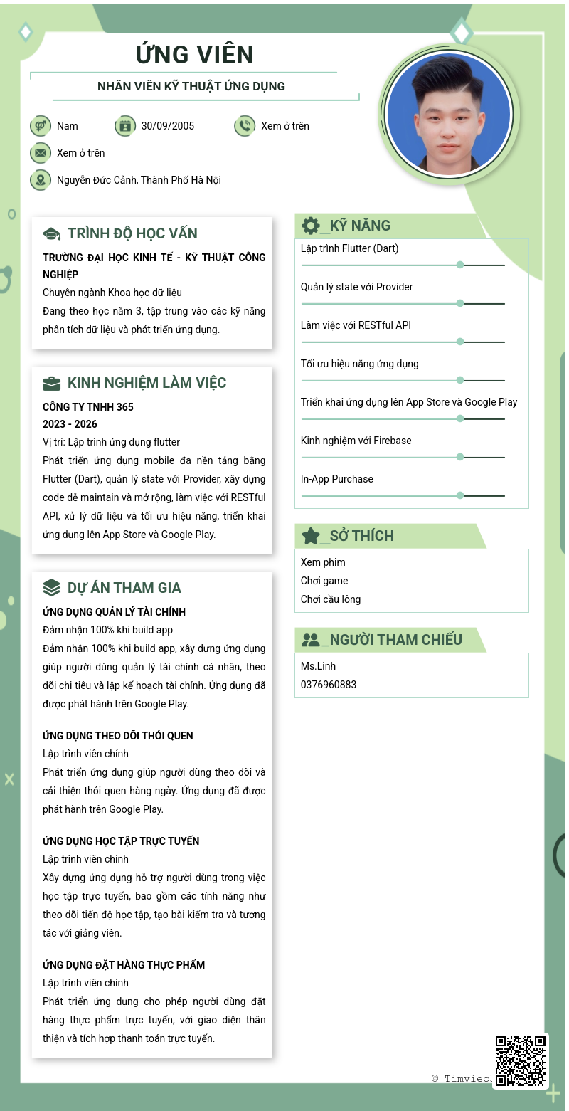 CV ứng viên