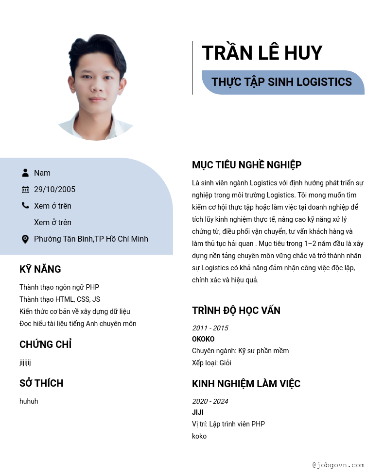 CV ứng viên