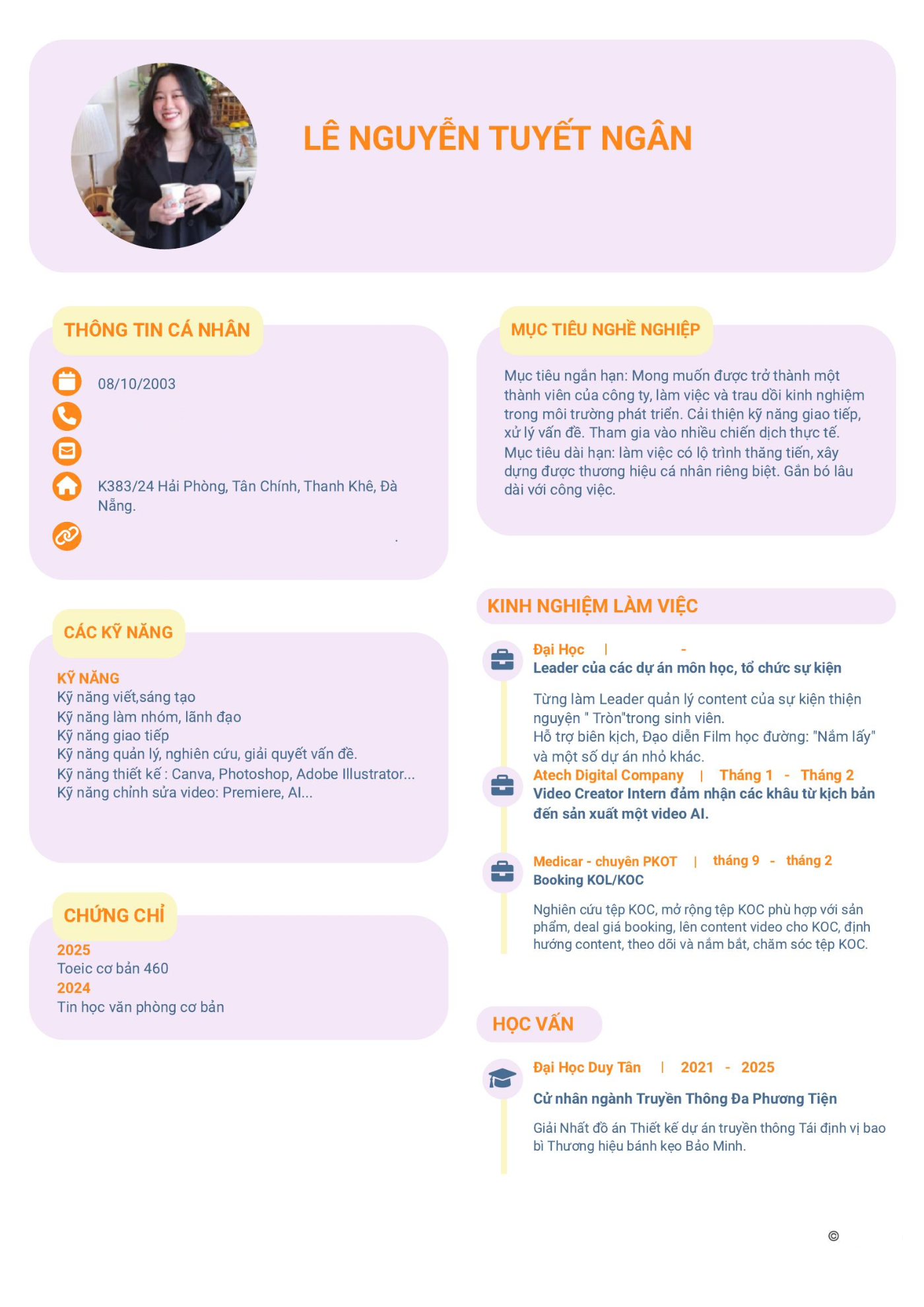 CV ứng viên