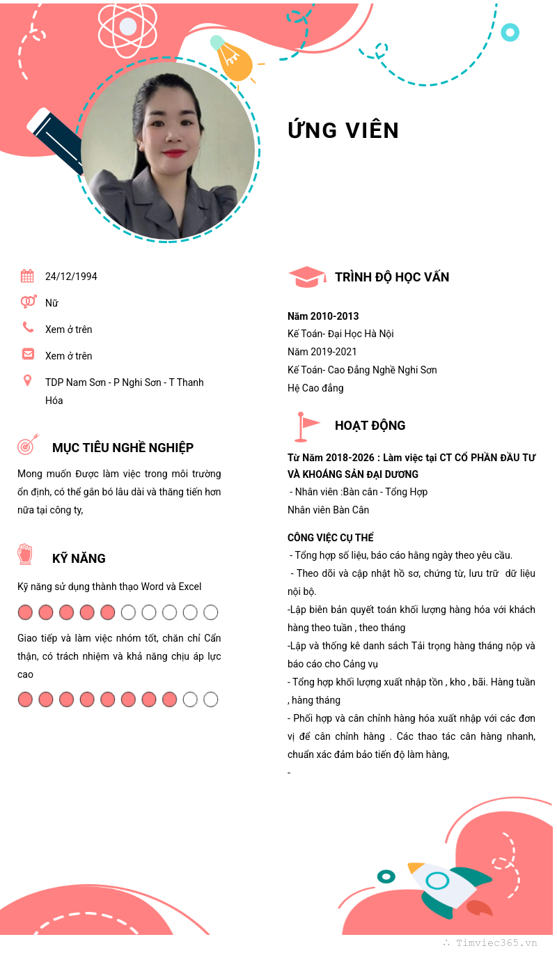 CV ứng viên