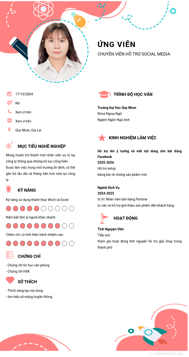 CV ứng viên
