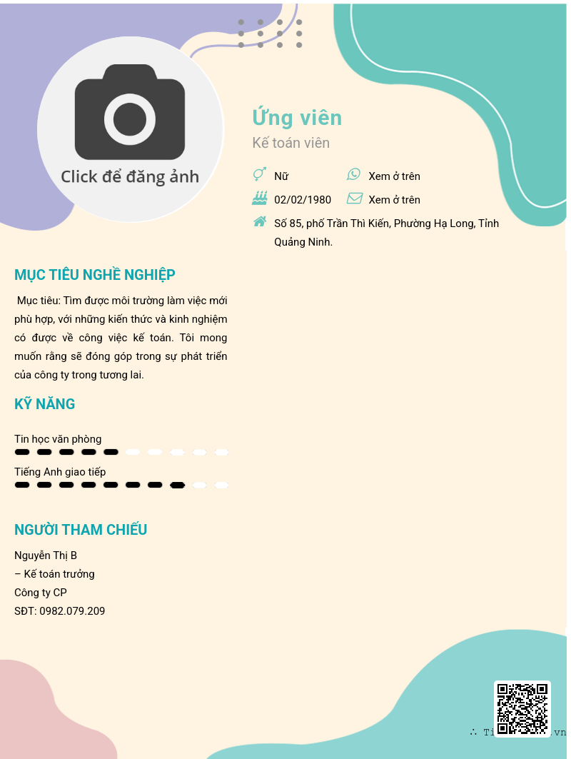 CV ứng viên