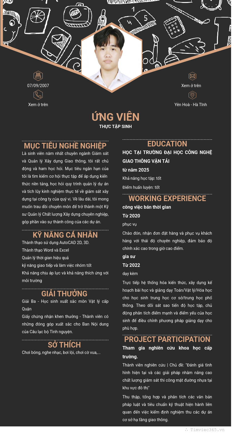 CV ứng viên