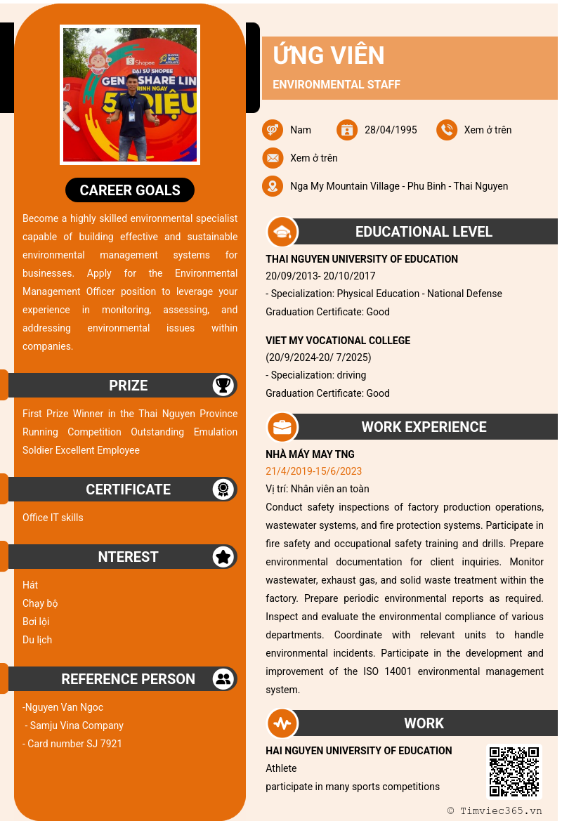 CV ứng viên